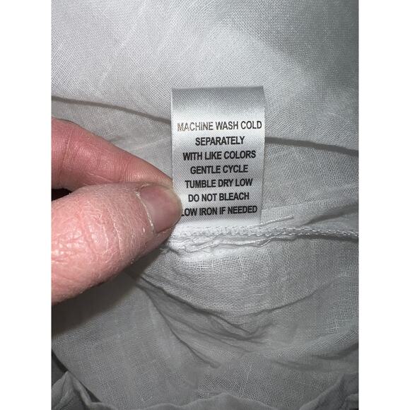 Ellen Weaver Maxi Dress Womens 2XL Smocked Crinkle Gauze Lined Cottagecore NEW - Picture 8 of 8